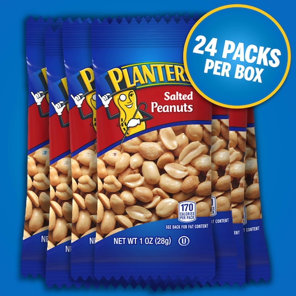 Planters Unpriced Salted Peanut 1 Oz. Tub, PK288